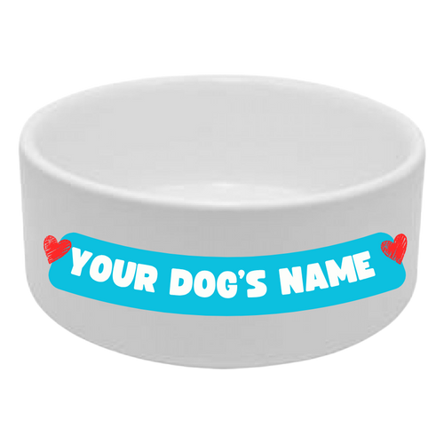 Personalised dog bowl as gift by Chef Woof