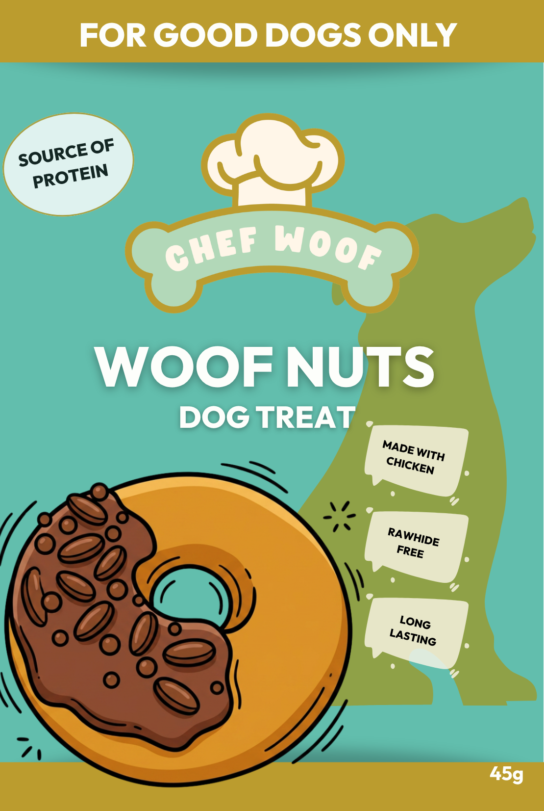 WOOF NUTS - Natural Dog Treat 1x45g