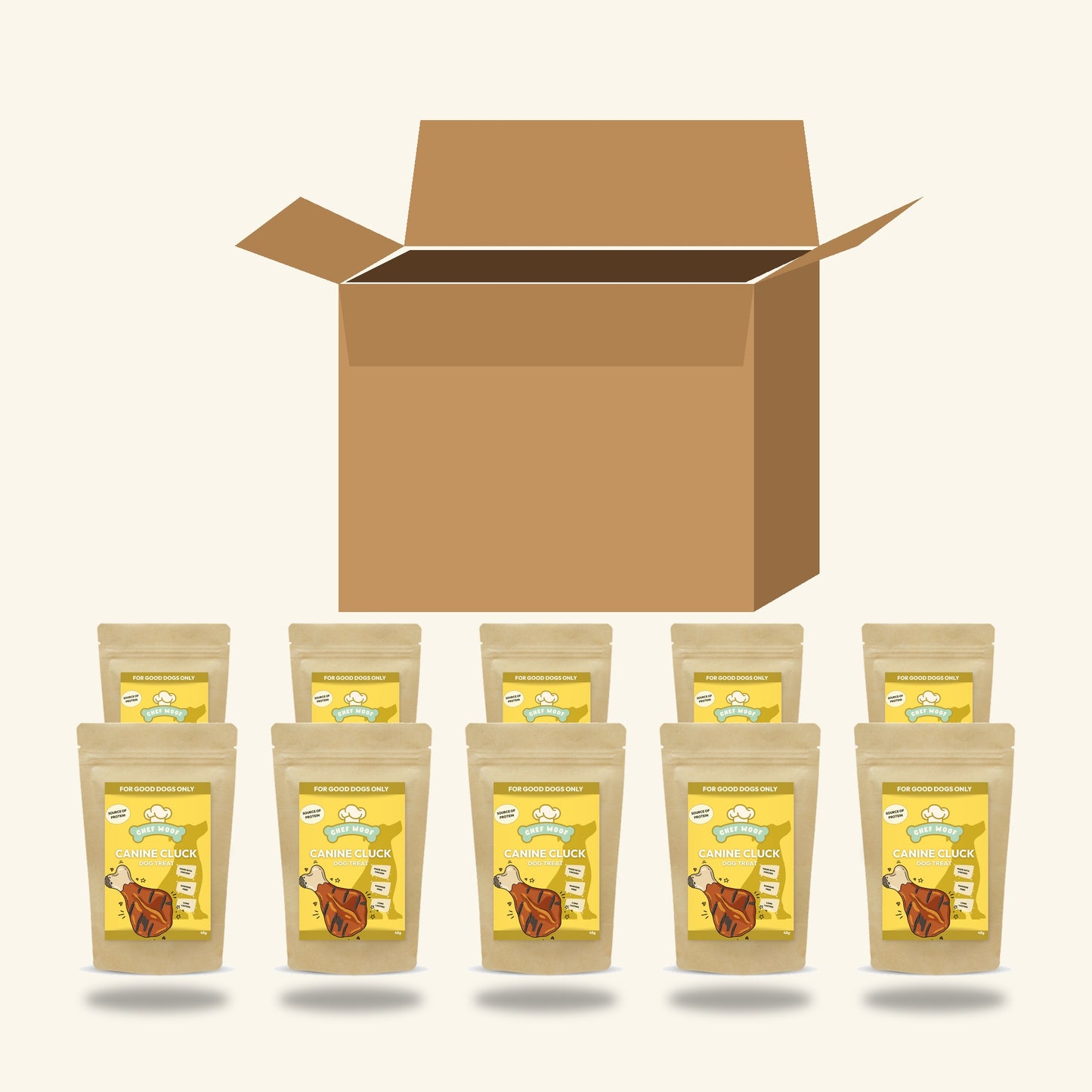 CANINE CLUCK (10x45g) Natural Dog Treats Trade