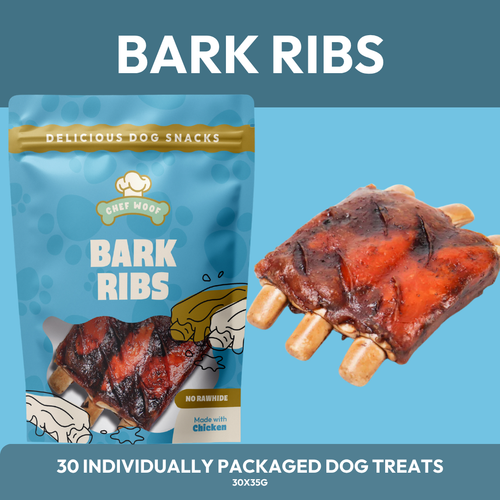 Bark Ribs natural dog treats by Chef Woof