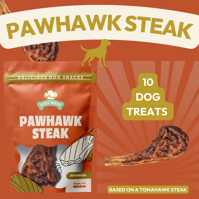 PAWHAWK STEAK (10x48g) Natural Dog Treats Trade