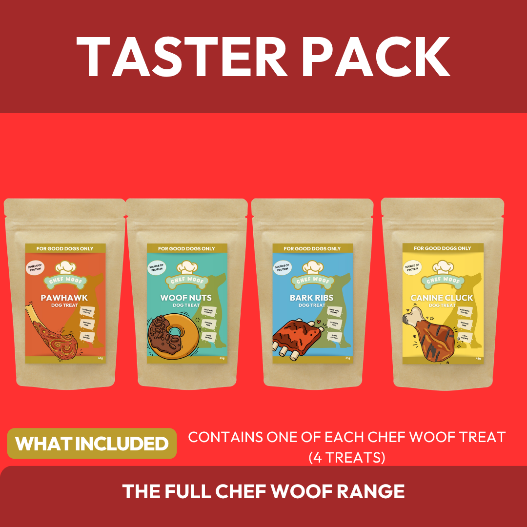 Chef Woof Dog Treats Taster | 4 Natural Dog Treats