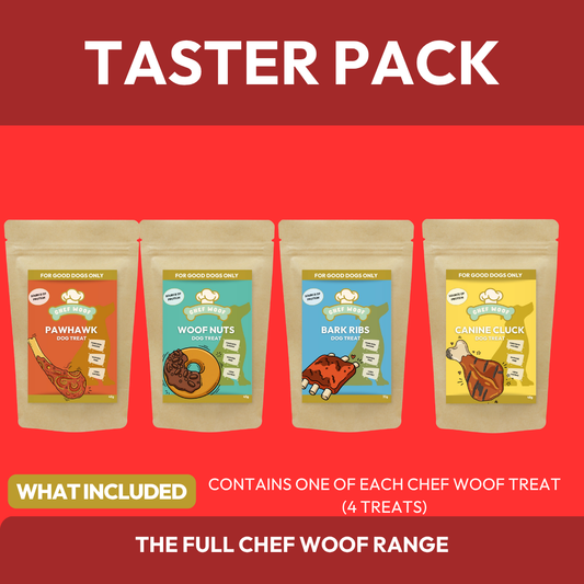 Chef Woof Dog Treats Taster | 4 Natural Dog Treats