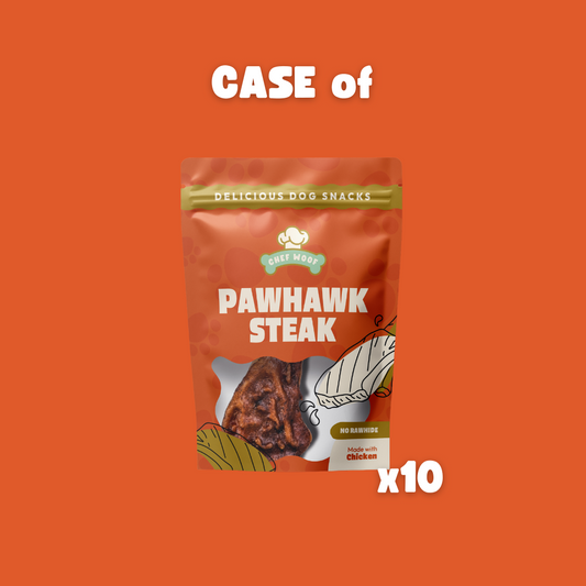 PAWHAWK STEAK  - 10x48g - Dog Treats (SMALL CASE)