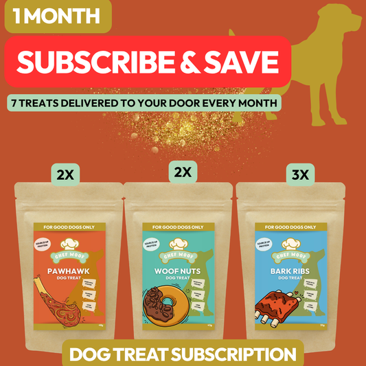 1 Month Dog Treat Subscription Box