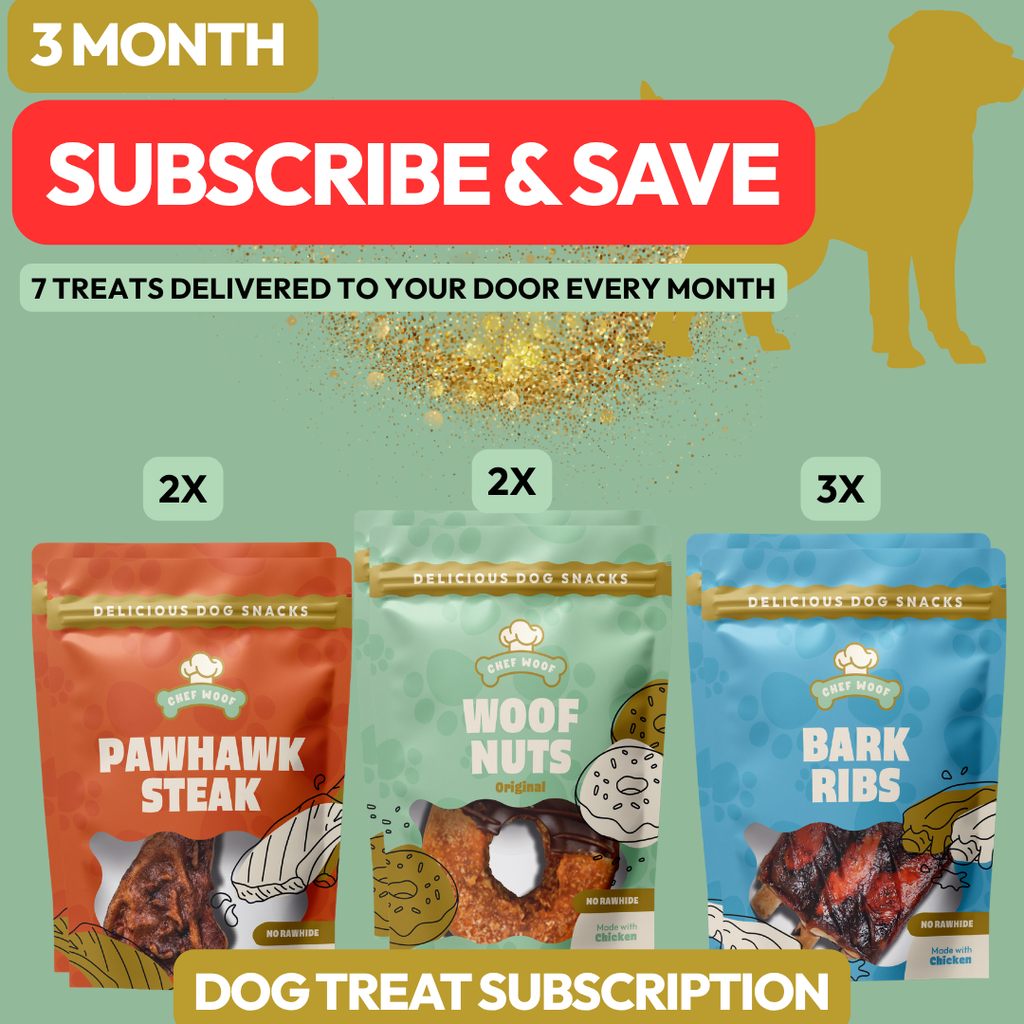 3 MONTH Subscription Gift - Chef Woof Dog Treat