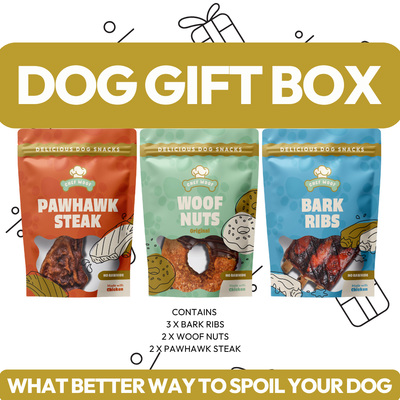 Natural dog treat gift box