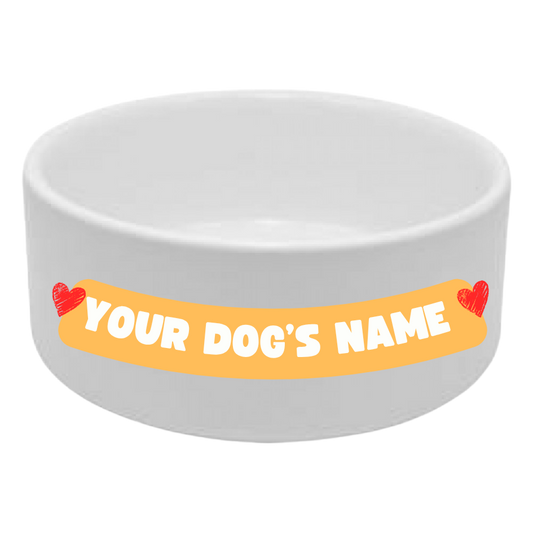 Personalised Dog Bowl UK | Premium Ceramic | Chef Woof