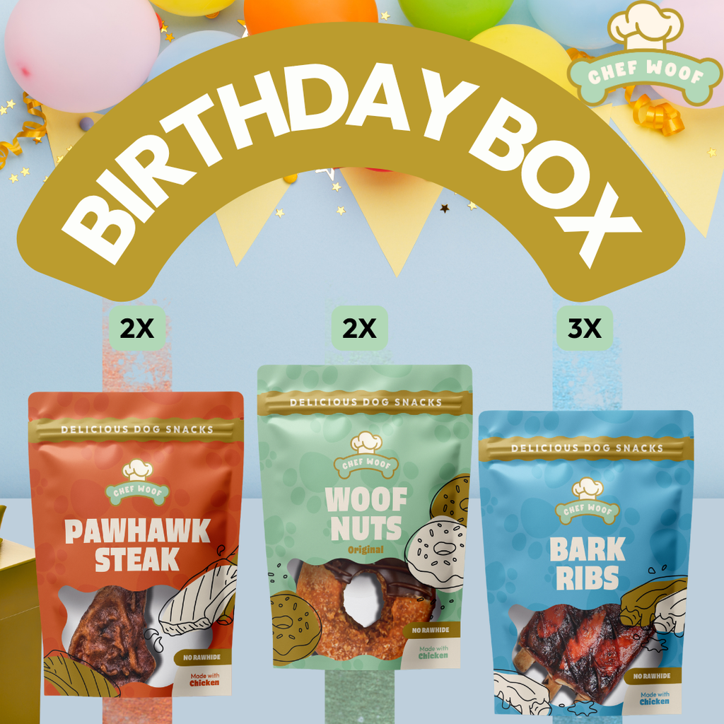 Chef Woof Birthday Dog Treat Box