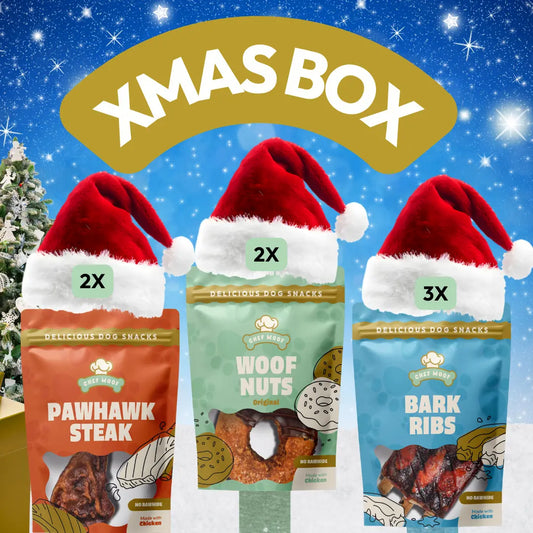 Chef Woof Christmas/XMAS Dog Treat Box Chef Woof | Dog Treats for hospitality
