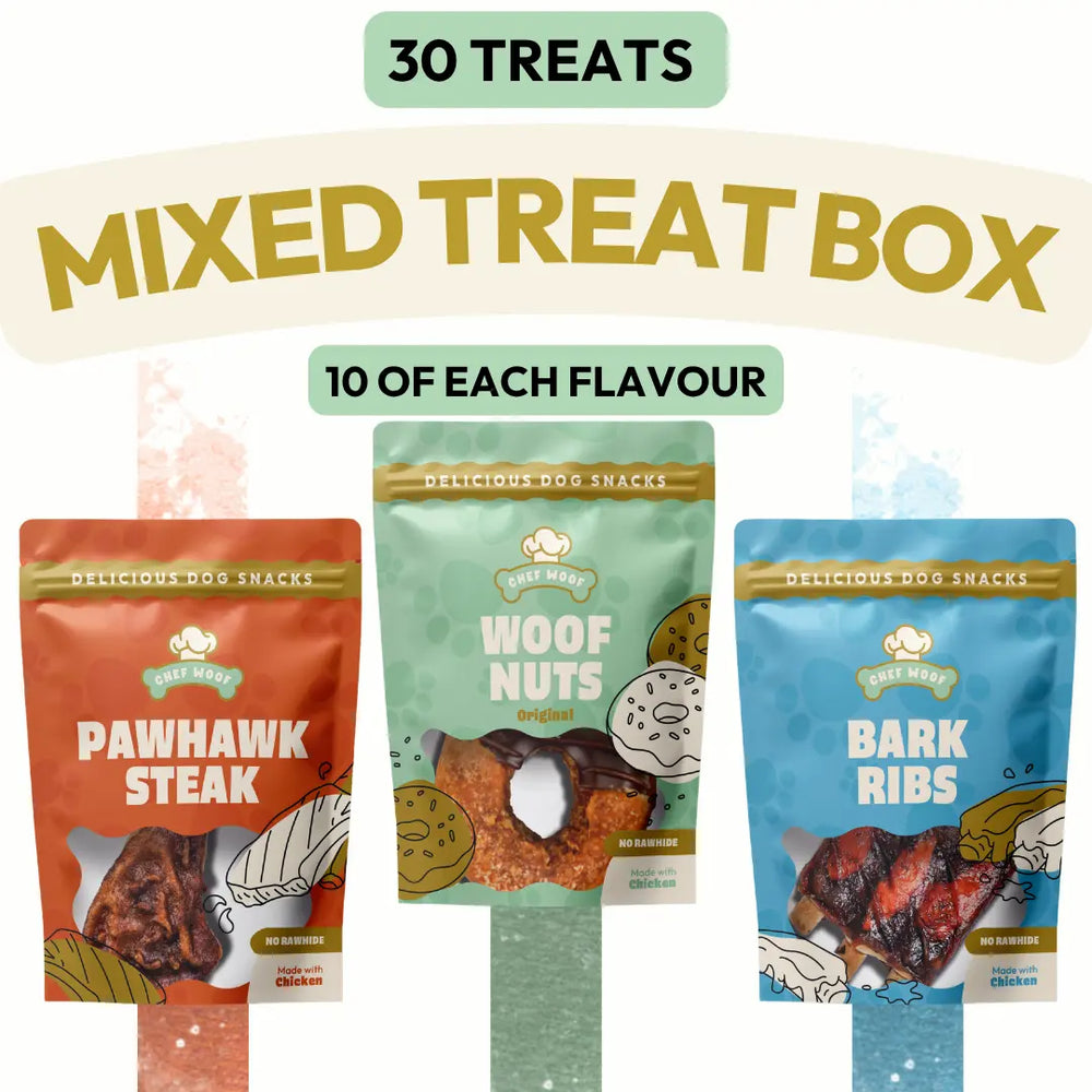 MIXED STARTER TRADE CASE (30) - Dog Treats by Chef Woof Chef Woof