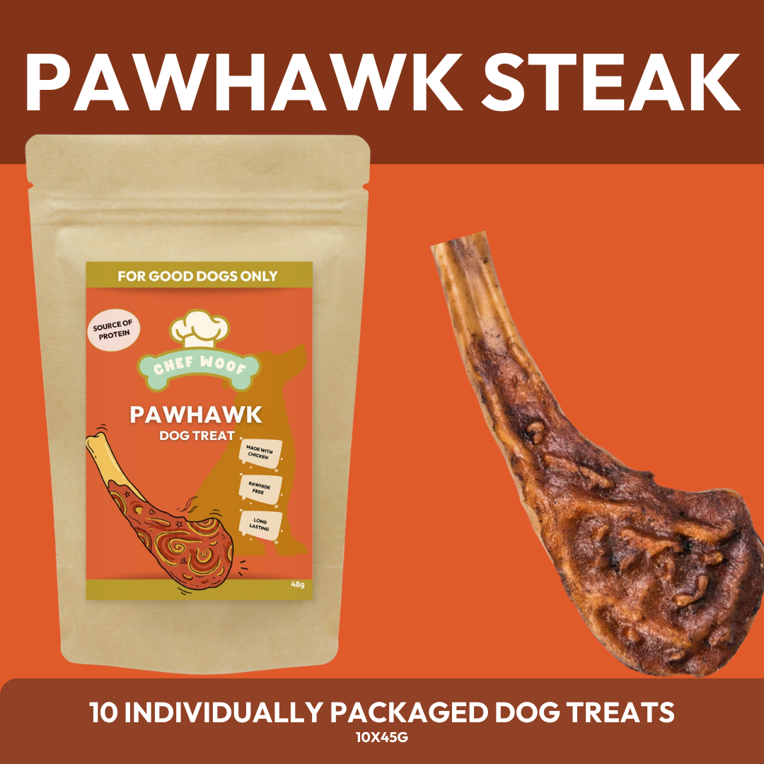 PAWHAWK STEAK Natural Dog Treats (10x48g)