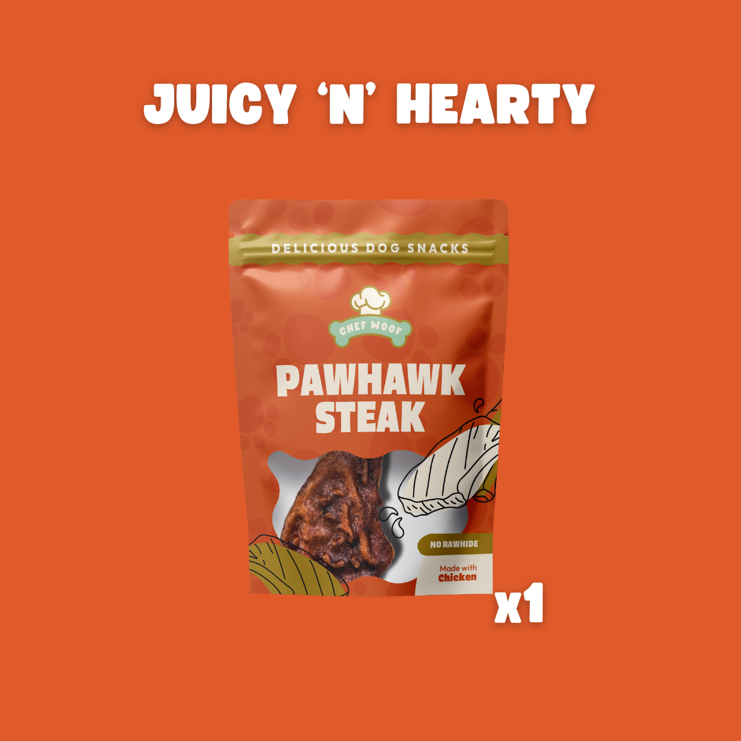 PAWHAWK STEAK - Natural Dog Treat